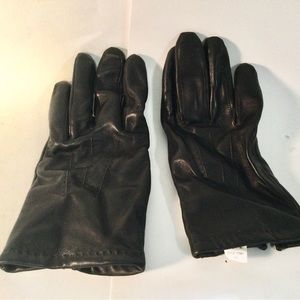 Men’s Totes Isotoner black leather gloves Size Large